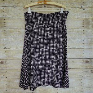 EUC LuLaRoe Azure Skirt 2XL - Pink & Black Print